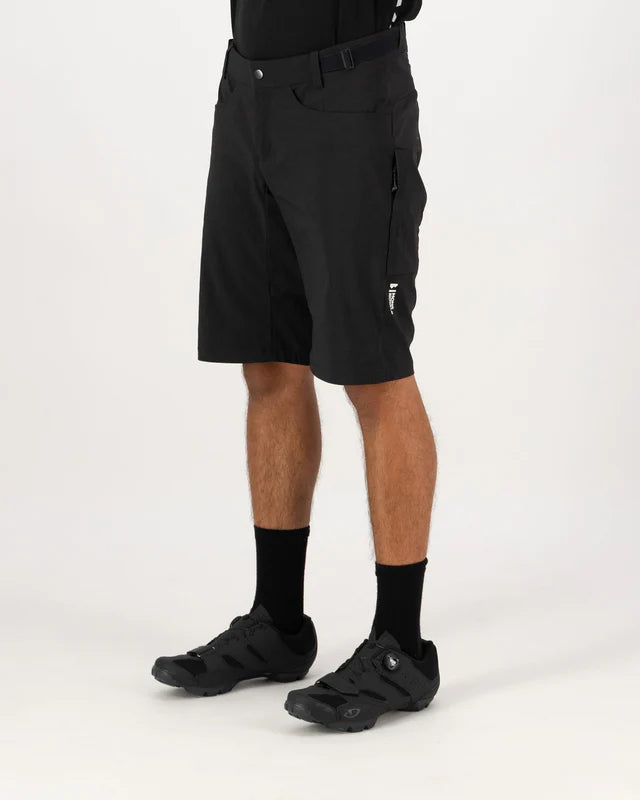Mons Royale Mens Diversion Merino Trail Shorts Vert Lock Up