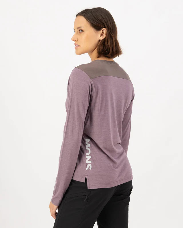 Mons Royale Womens Diversion Bike Jersey LS ALU