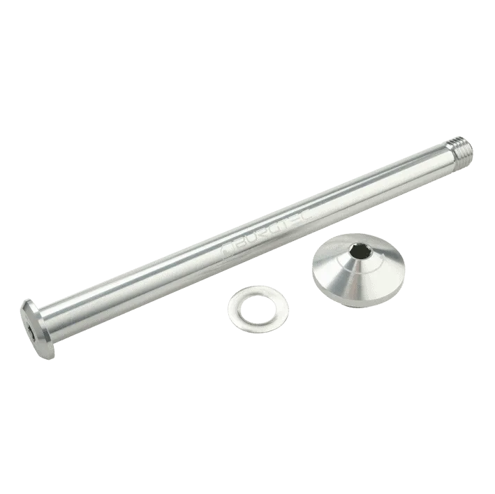 Burgtec Yeti Rear Axle 171mm M12x1.5 Rhodium Silver