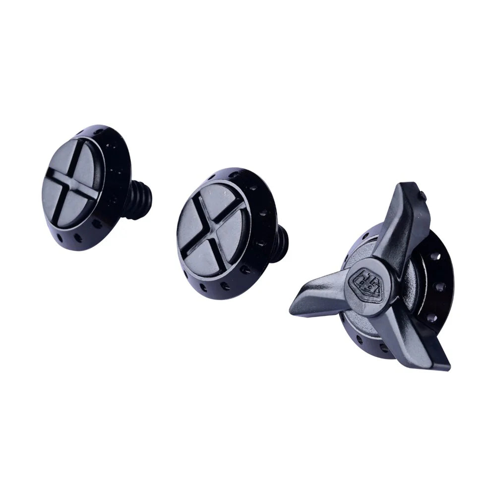 TLD D4/Stage visor Screw Set Black 3 pack