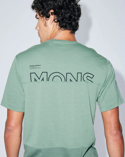 Mons Royale Mens Tarn Merino T-Shirt Logo
