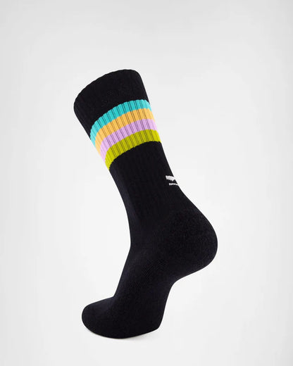 Mons Royale Unisex Signature Crew Sock Stacked Stripe