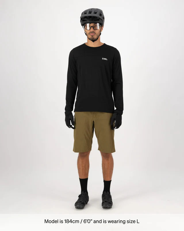 Mons Royale Mens Diversion Bike Jersey Long Sleeve ALU