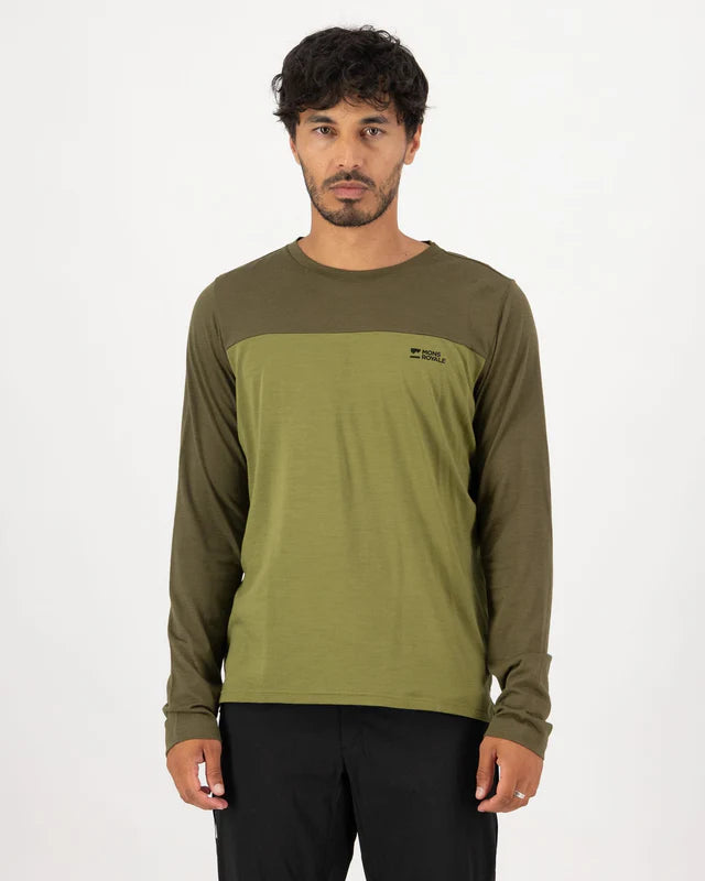 Mons Royale Mens Diversion Bike Jersey Long Sleeve ALU