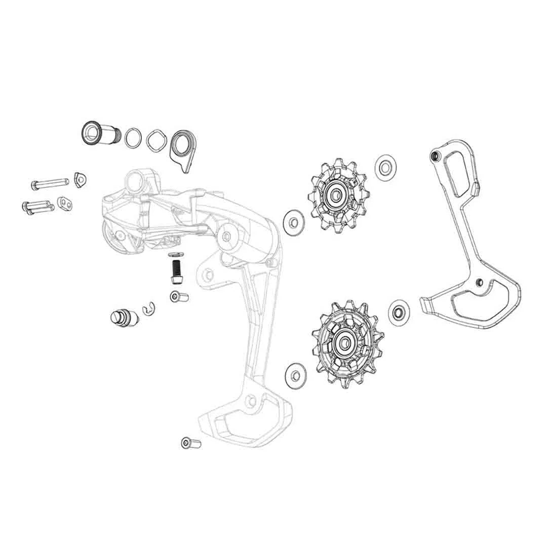 SRAM RD XX1/X01 Eagle Pulleys X-Sync