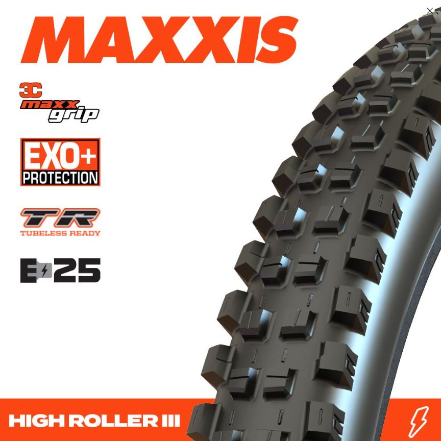 HIGH ROLLER III 27.5 X 2.40 3C MAXX GRIP EXO+ TR FOLD 60 TPI E-25