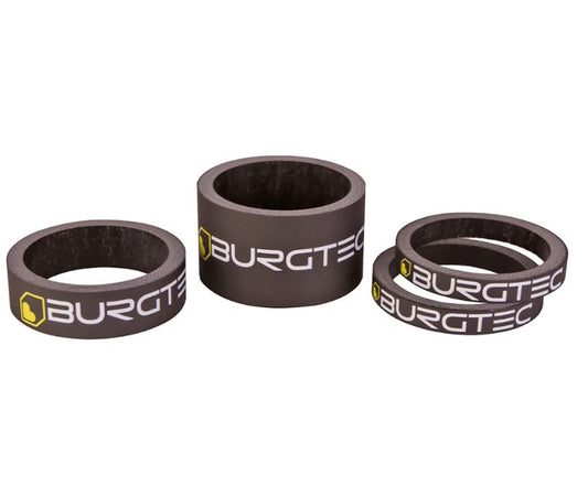 Burgtec Stem Spacer Kit Carbon Black 5mmx2 10mm 20mm