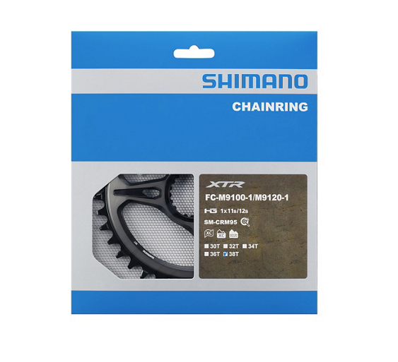 Shimano Chainring 38T XTR for FC-M9100 - M9120 - M9125 - M9130 SM-CRM95