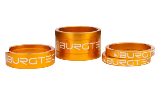 Burgtec Stem Spacer Kit Gold 5mmx2 10mm 20mm
