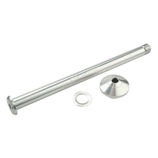 Burgtec Yeti Rear Axle 171mm M12x1.5 Rhodium Silver